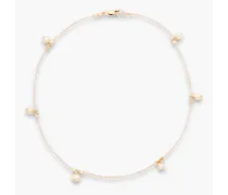 Gold-tone pearl wrap bracelet - Metallic