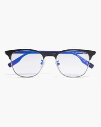 Montblanc D-Frame gunmetal-tone optical glasses - Black Black