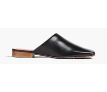 Leather slippers - Black