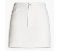 Hornby wool-blend twill mini skirt - White