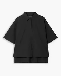 Co Cotton-blend poplin shirt - Black Black