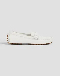 Gianvito Rossi Monza leather loafers - White White