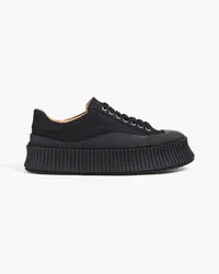 Jil Sander Twill platform sneakers - Black Black