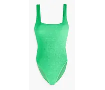 Stretch-jacquard swimsuit - Green