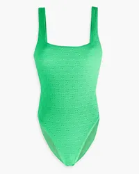 Alexander Wang Stretch-jacquard swimsuit - Green Green