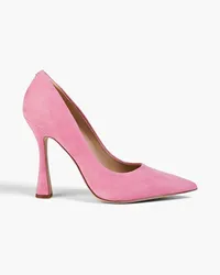 Sam Edelman Antonia appliquéd suede pumps - Pink Pink