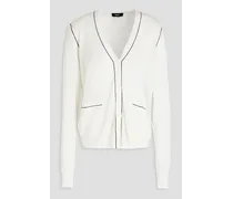 Silk-blend cardigan - White