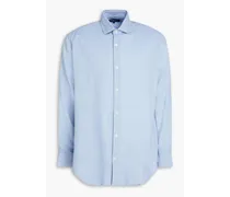 Antonio modal and wool-blend shirt - Blue