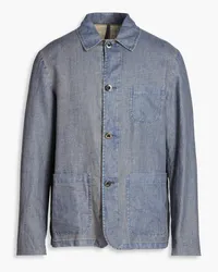 Slowear Montedoro linen jacket - Blue Blue