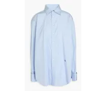 Diana cotton-poplin shirt - Blue