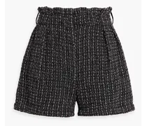 Kale metallic bouclé-knit shorts - Gray