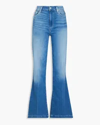 Paige Mid-rise flared jeans - Blue Blue