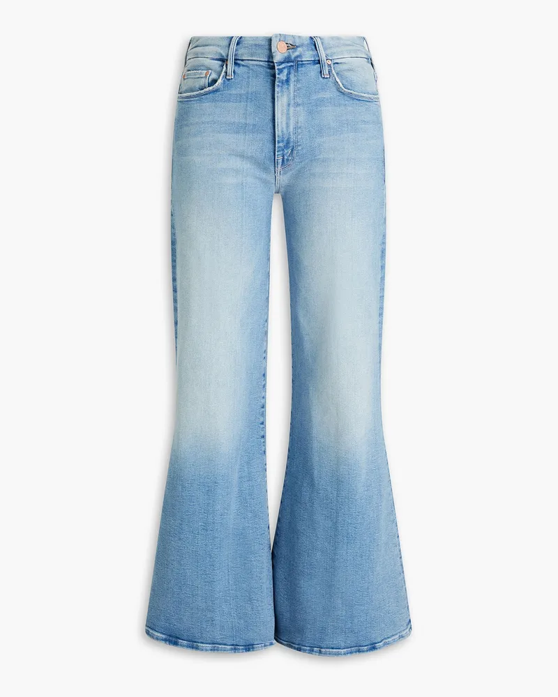 Mother The Roller high-rise wide-leg jeans - Blue Blue