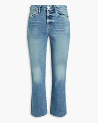 Frame Denim Le Crop Mini Boot cropped high-rise bootcut jeans - Blue Blue