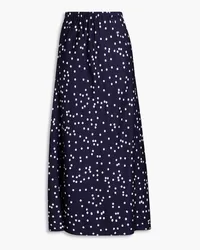 Zimmermann Polka-dot satin midi skirt - Blue Blue