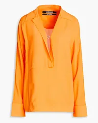 Jacquemus Marino woven top - Orange Orange