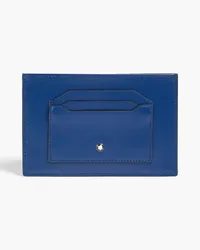 Montblanc Leather cardholder - Blue Blue