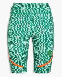 adidas Printed stretch-jersey shorts - Green Green