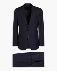 Giorgio Armani Herringbone wool suit - Blue Blue