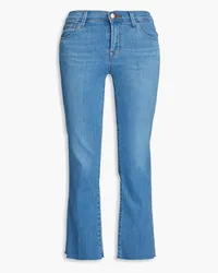 J Brand Faded mid-rise kick-flare jeans - Blue Blue