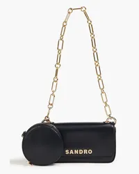 Sandro Leather shoulder bag - Black Black