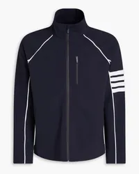 Thom Browne Striped stretch track jacket - Blue Blue