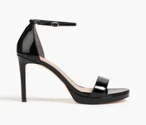 Kassidy patent-leather platform sandals - Black