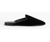 Velvet slippers - Black