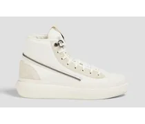 Ajatu Court canvas high-top sneakers - White