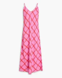 Mara Hoffman Zoya cotton-jacquard midi dress - Pink Pink