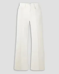 WANDLER Daisy two-tone high-rise flared jeans - White White