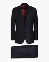 Giorgio Armani Wool-jacquard suit - Blue Blue