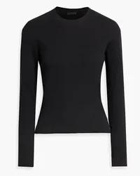 ATM Ribbed cotton-blend sweater - Black Black