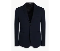 Jacquard-knit suit jacket - Blue