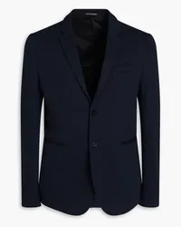 Emporio Armani Jacquard-knit suit jacket - Blue Blue