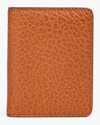 Maison Margiela Pebbled-leather wallet - Brown Brown