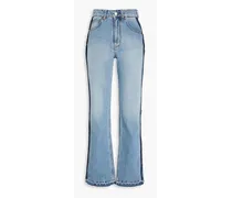 Faded high-rise bootcut jeans - Blue