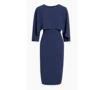 Layered crepe dress - Blue