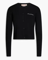 Marni Embroidered knitted cardigan - Black Black