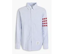 Striped cotton-oxford shirt - Blue