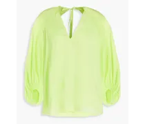 Neon cotton blouse - Green