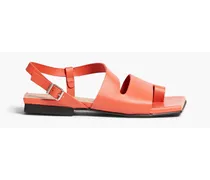 Leather sandals - Orange