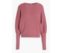 Ribbed cashmere sweater - Pink