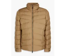 Quilted shell jacket - Brown