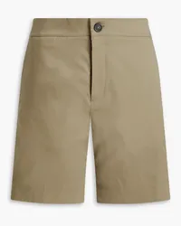 Sandro Cotton-blend twill shorts - Green Green