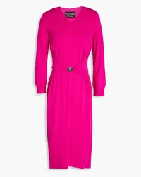 Moschino Buckle-detailed knitted dress - Pink Pink