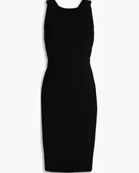 Moschino Cutout crepe dress - Black Black