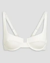 Melissa Odabash Montreal ribbed underwired bikini top - White White