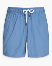 Onia Charles mid-length cotton-blend swim shorts - Blue Blue