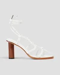 A.W.A.K.E. Rovena knotted leather sandals - White White